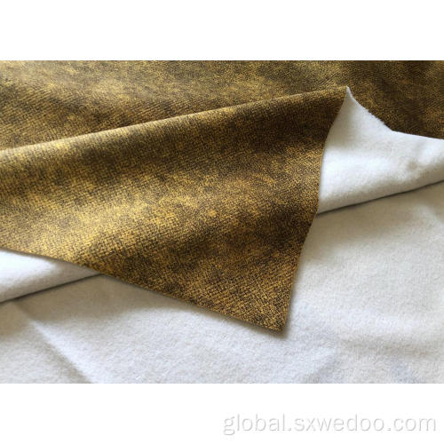 Embossing Sofa Fabric Embossed 100% Polyester Printed Knitted Fabric for Sofa Factory